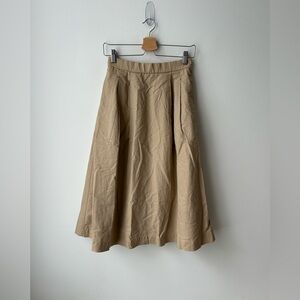 Marimekko X Uniqlo linen cotton high waist a skirt